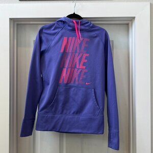 Nike Therma Fit Hoodie - Purple/Pink Women's size Medium